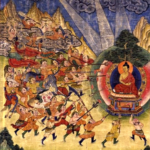 Buddha and Mara's armies