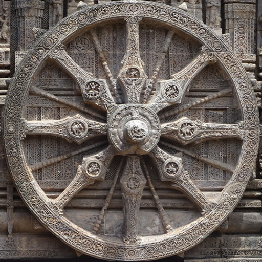 Dharmachakra, Sun Temple of Konark, Odisha, Orissa, India